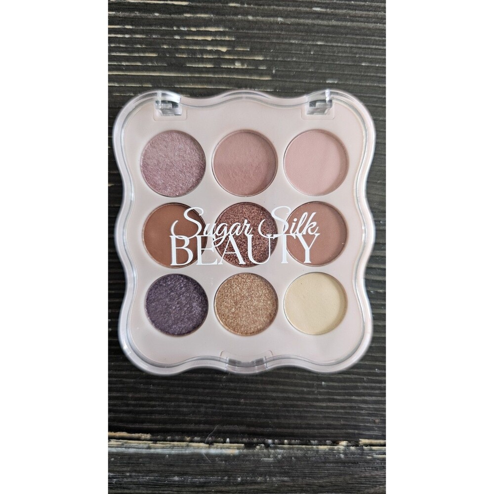 Sugar Silk Beauty Ethereal Eyes Eyeshadow Palette 9 Shades Neutrals Shimmer